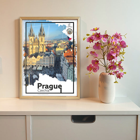 Prague Travel Poster