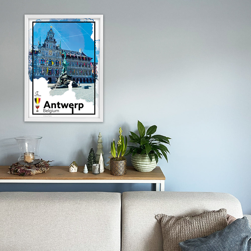 Antwerp Travel Poster