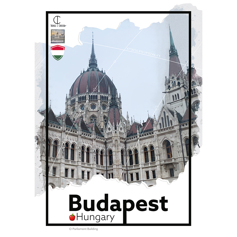 Budapest Hungary Travel Poster
