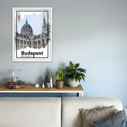Budapest Hungary Travel Poster