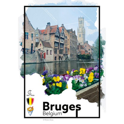 Bruges Belgium Travel Poster