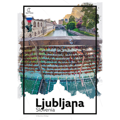 Ljubljana Slovenia Travel Poster