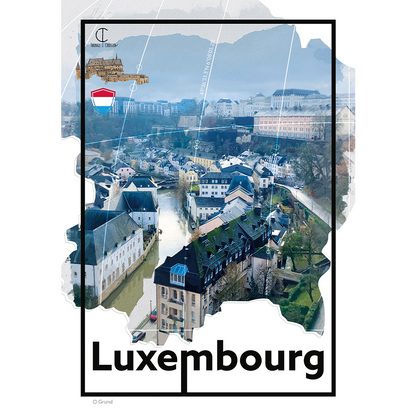Luxembourg Travel Poster