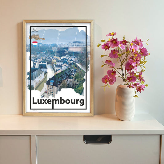 Luxembourg Travel Poster