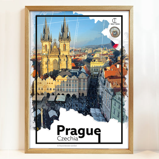 Prague Travel Poster