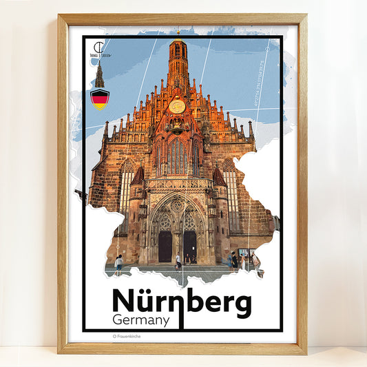 Nuremberg Travel Poster