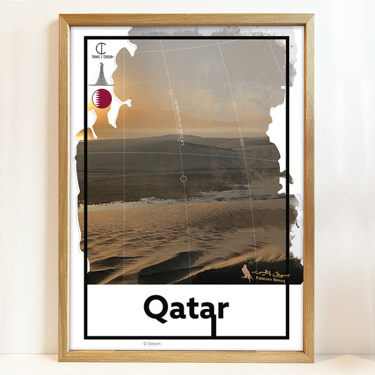 Qatar Travel Poster