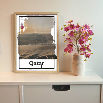 Qatar Travel Poster
