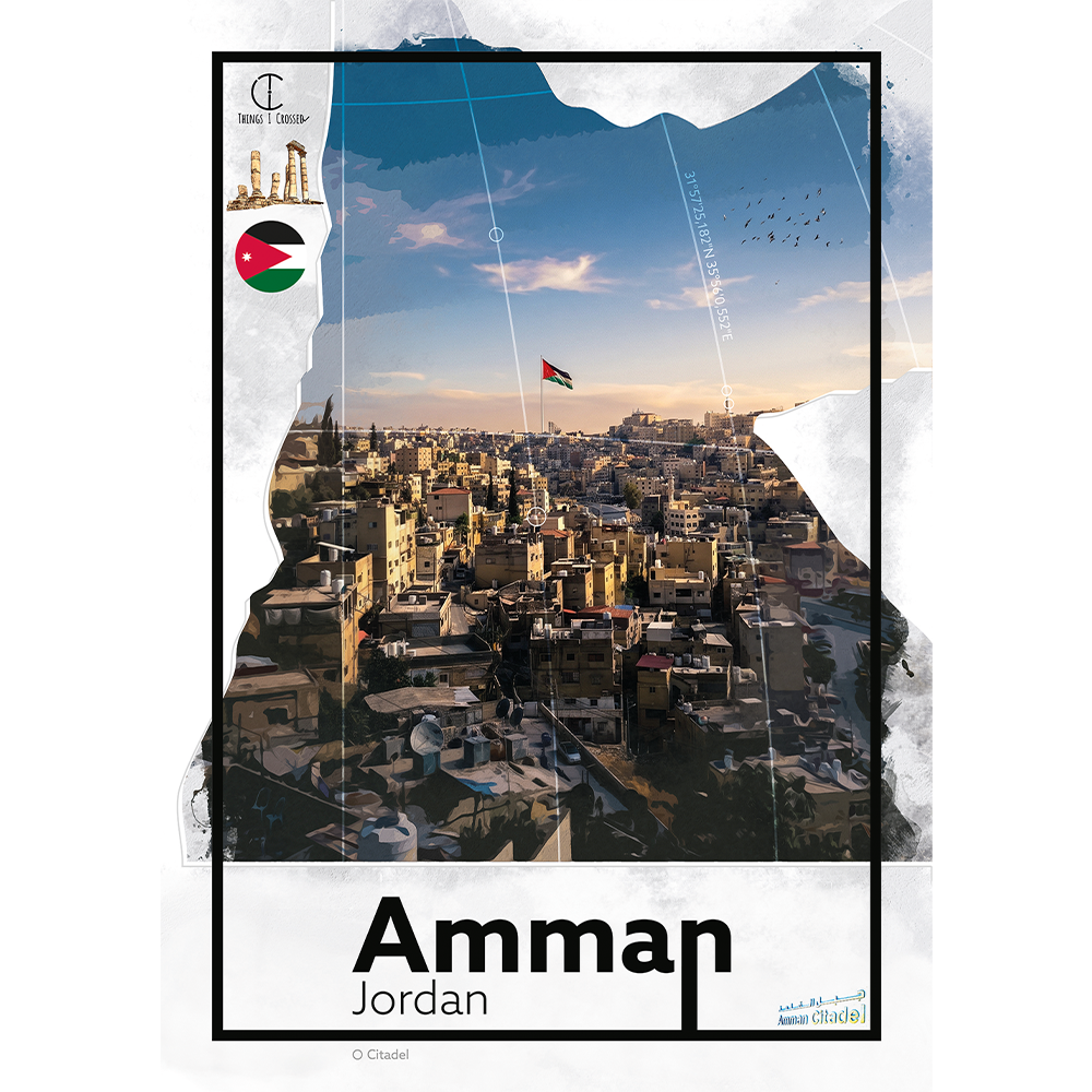 Amman Travel Poster