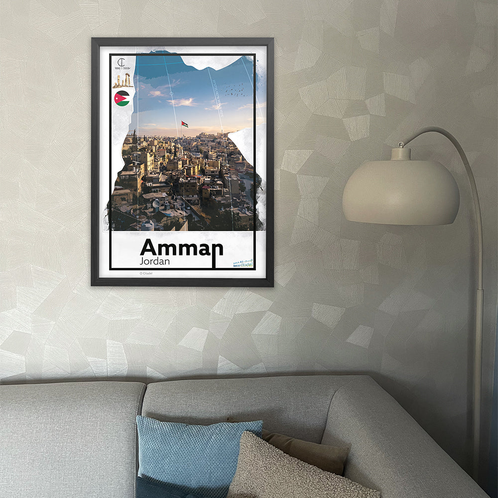 Amman Travel Poster
