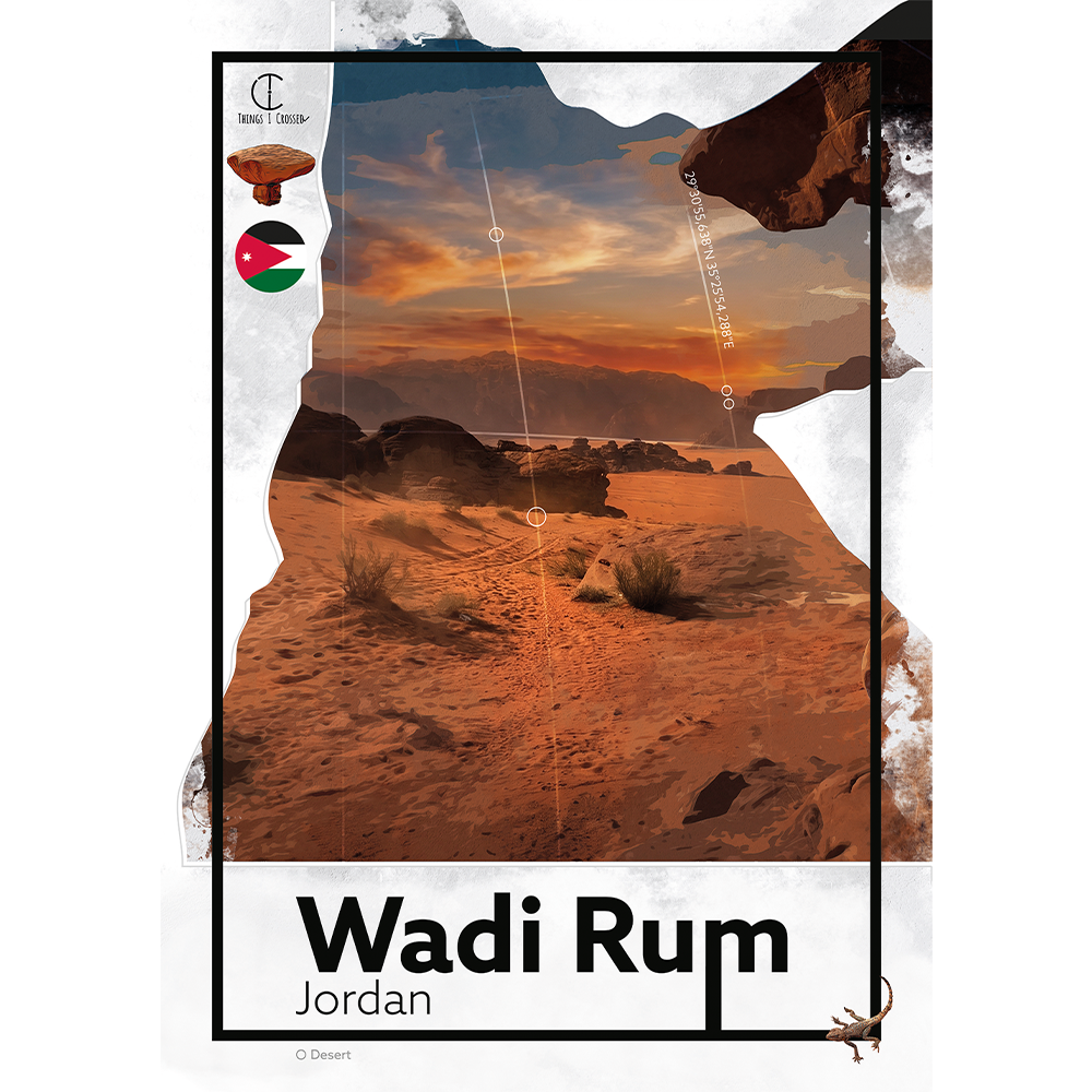 Wadi Rum Travel Poster