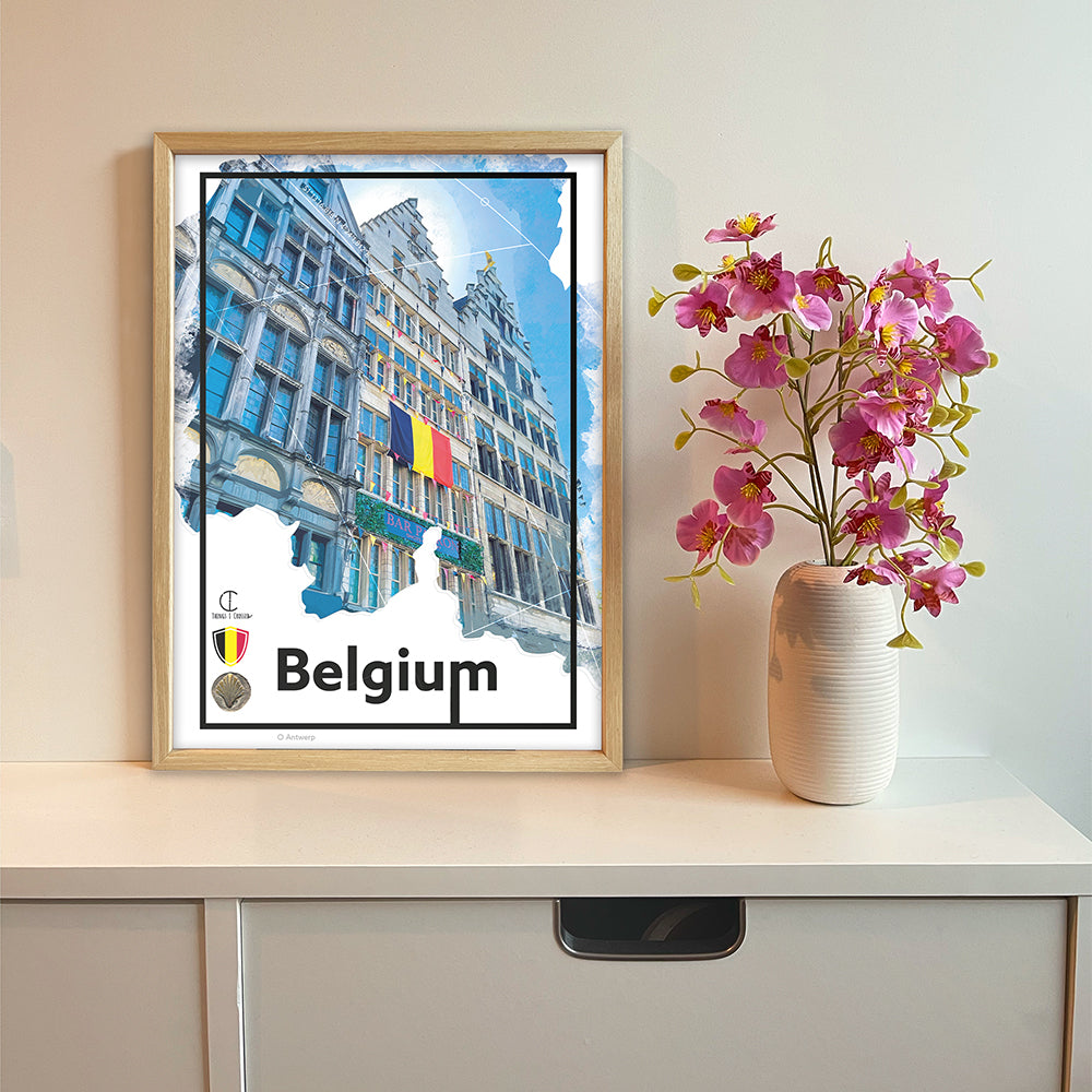 Belgium Travel Poster