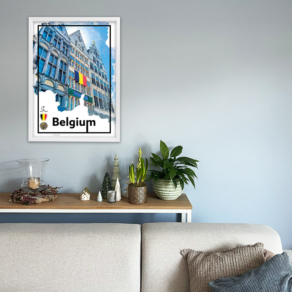 Belgium Travel Poster