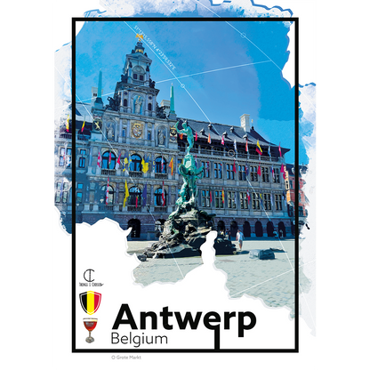 Antwerp Travel Poster