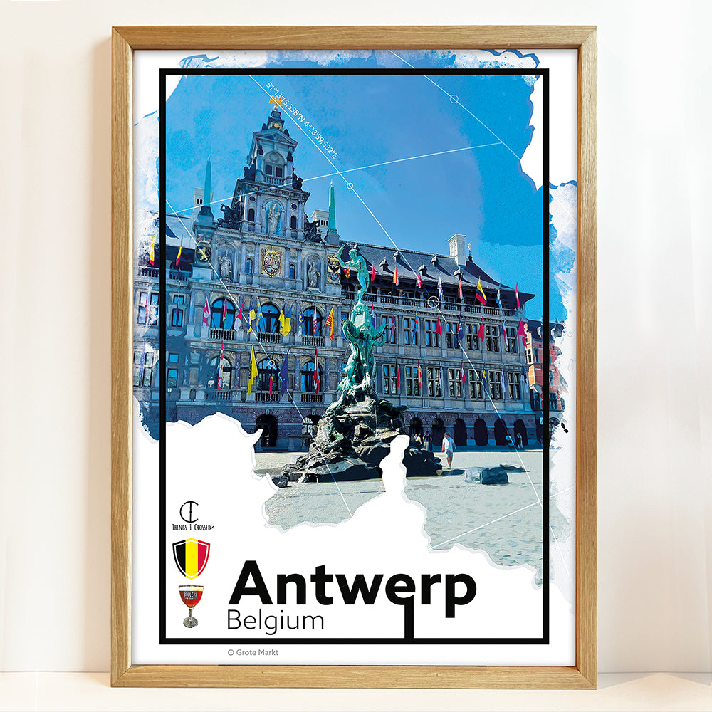 Antwerp Travel Poster