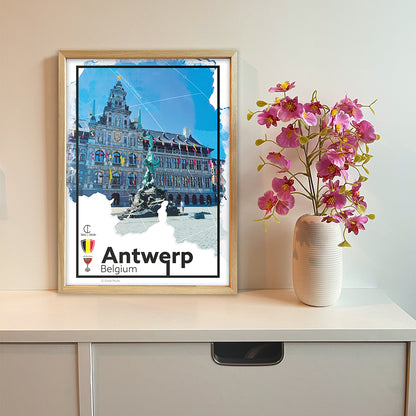 Antwerp Travel Poster