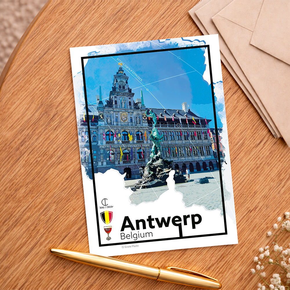 Antwerp Travel Poster