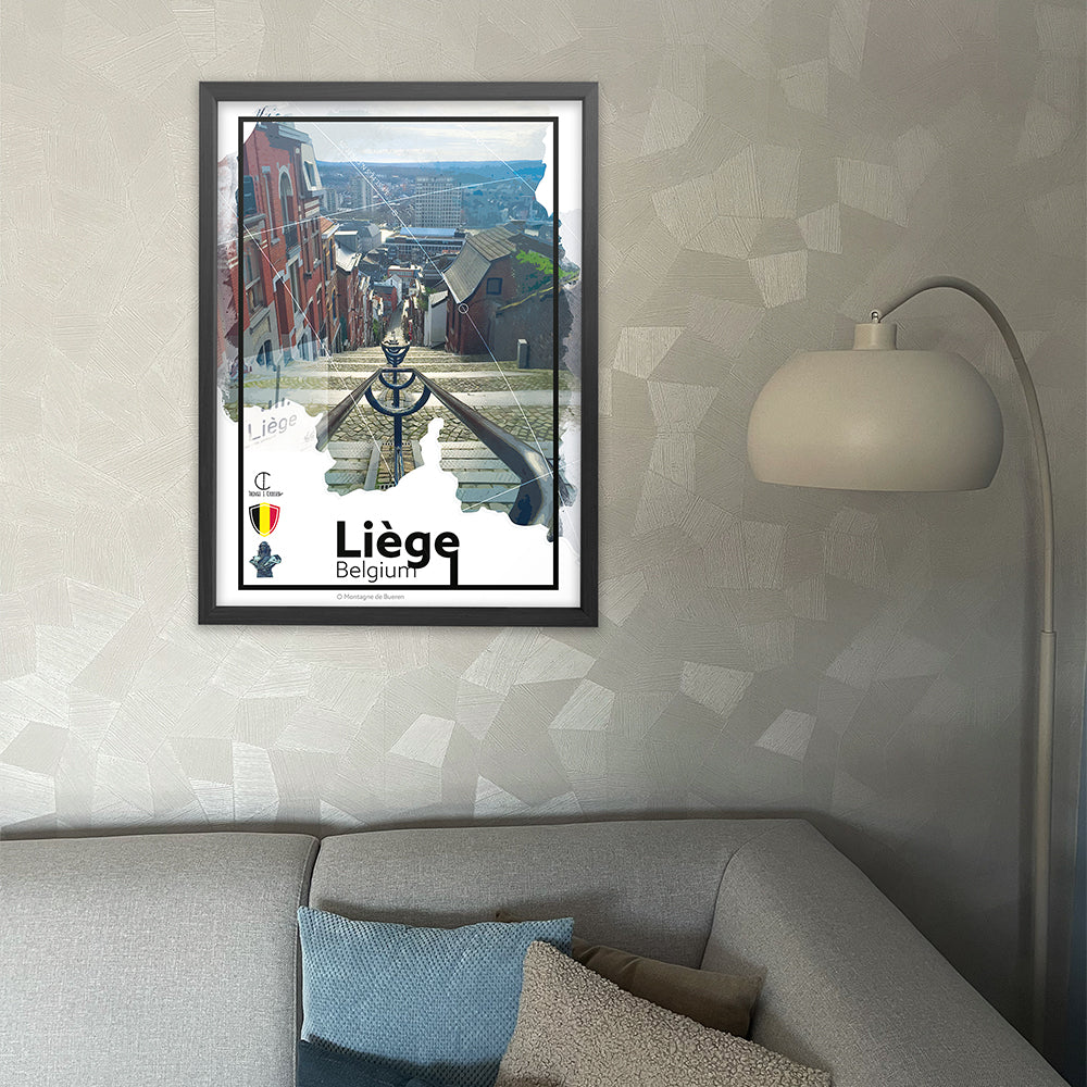 Liège Travel Poster