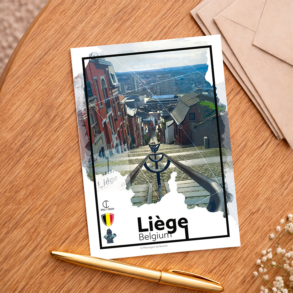 Liège Travel Poster