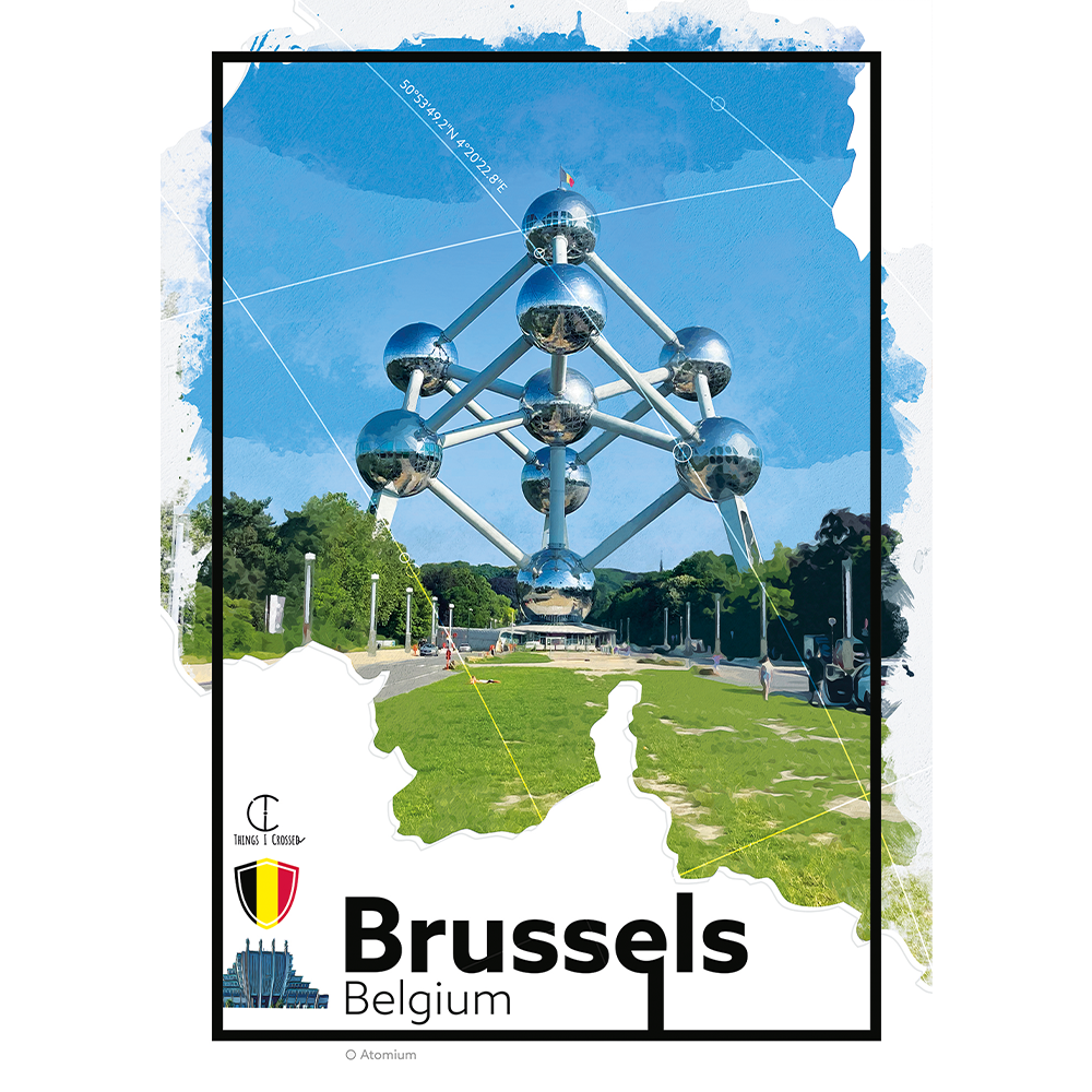 Brussels Travel Poster