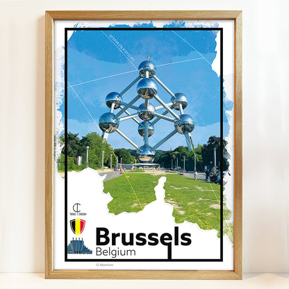 Brussels Travel Poster