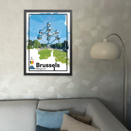 Brussels Travel Poster