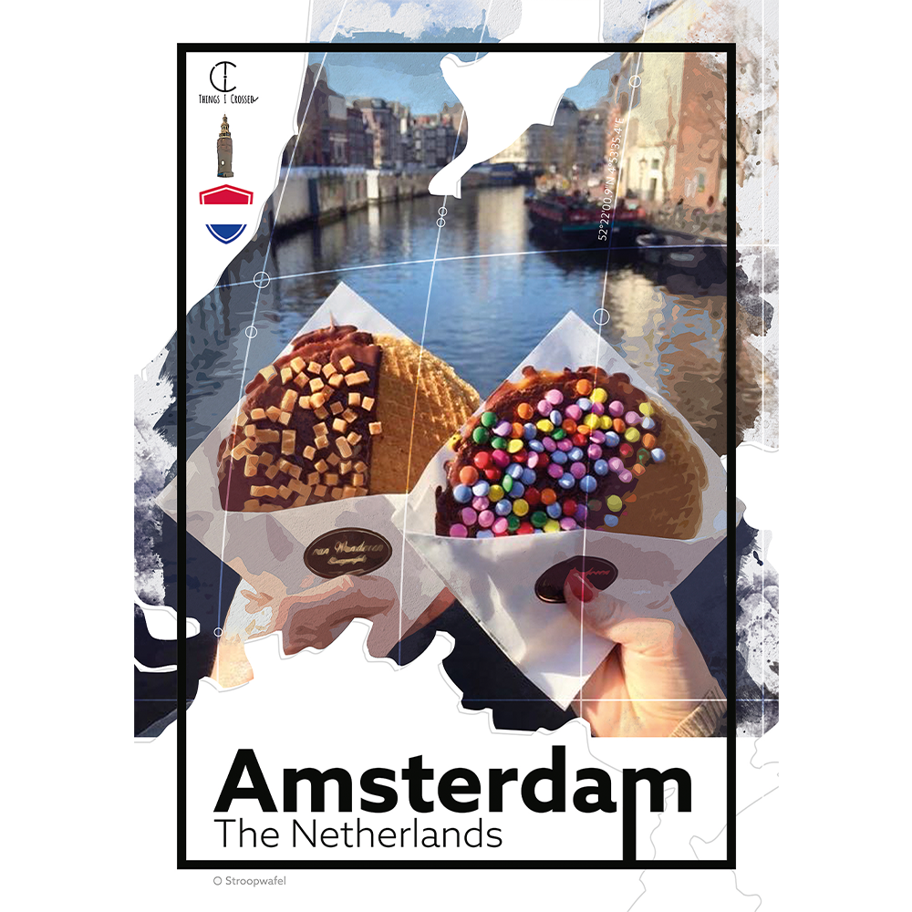 Amsterdam Travel Poster