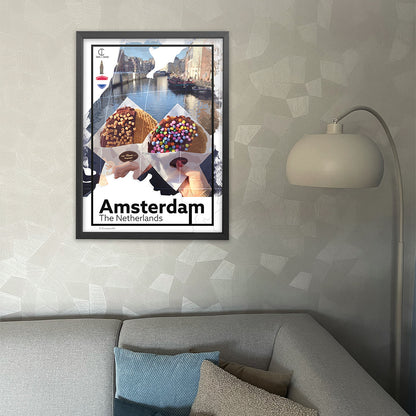 Amsterdam Travel Poster