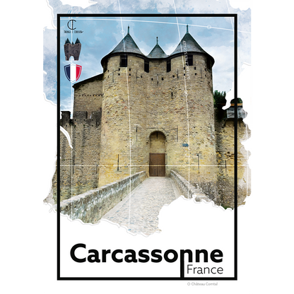 Carcassonne Travel Poster