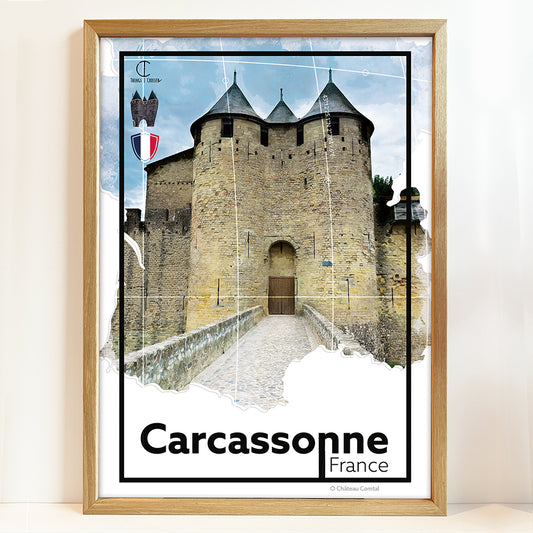 Carcassonne Travel Poster
