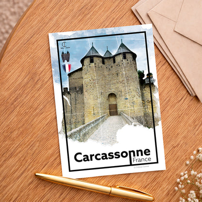 Carcassonne Travel Poster