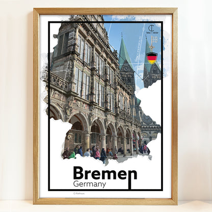 Bremen Travel Poster