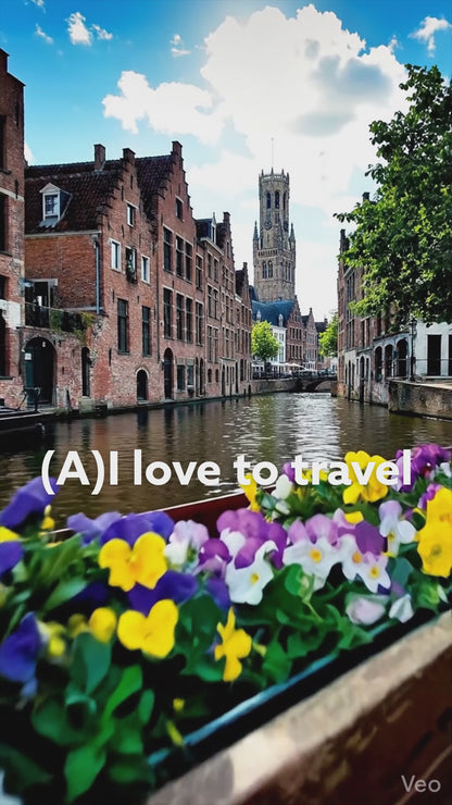 Bruges Belgium Travel Poster