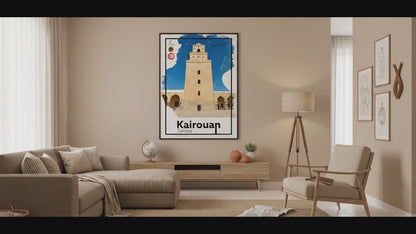 Kairouan Travel Poster